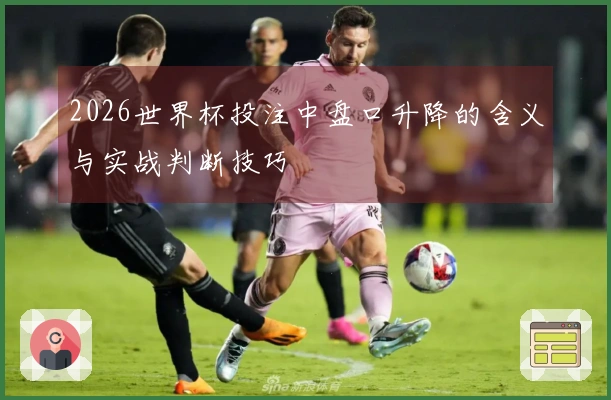 2026世界杯投注中盘口升降的含义与实战判断技巧